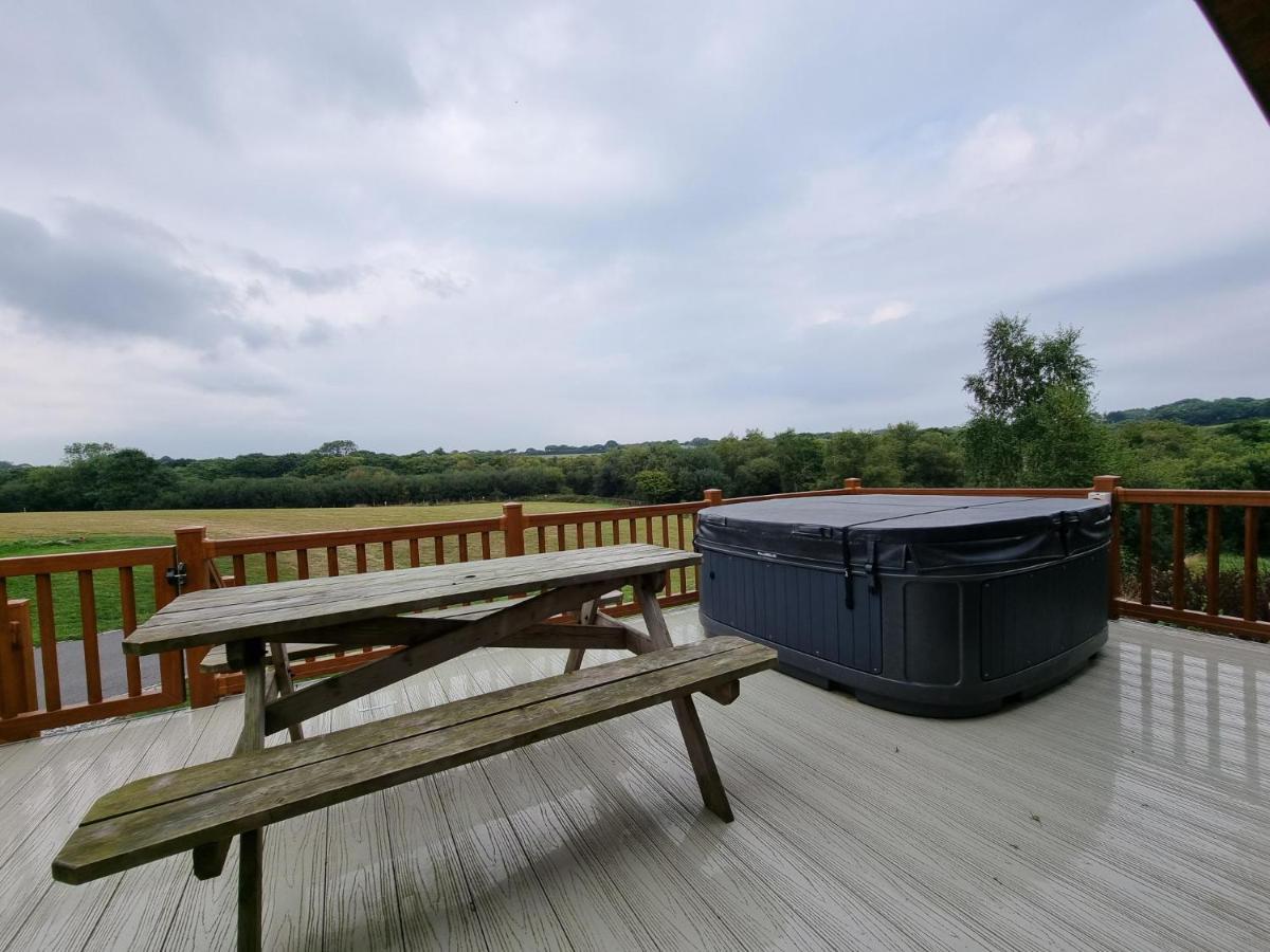 Beautiful Willow Lodge 67-4-6 Persons-Private Hot Tub-Pet Friendly-Tranquil Holiday Away From It All Yet Not Far To St Austell-The Holiday Home Has Two Bedrooms, Living & Dining Area, Equipped Kitchen -Decking-Al Fresco Dining-Fishing Lakes-Pet Frien Grampound Екстер'єр фото